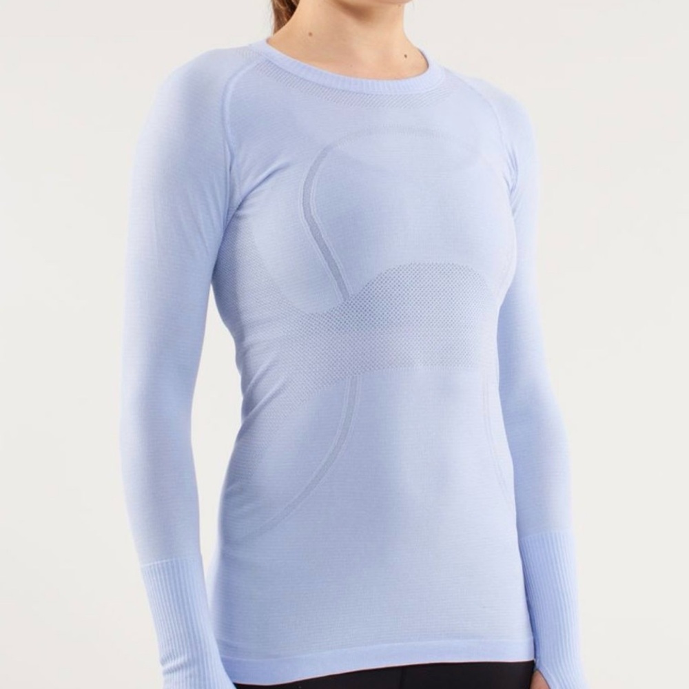 Lululemon Athletica Sky Blue Long Sleeve Tee